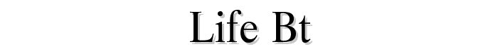 Life BT font